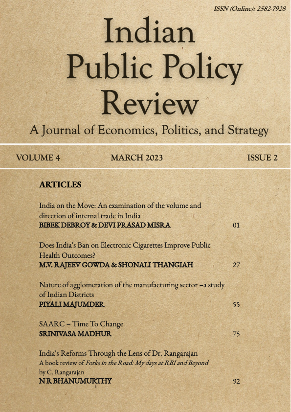 View Vol. 4 No. 2 (Mar-Apr) (2023): Indian Public Policy Review